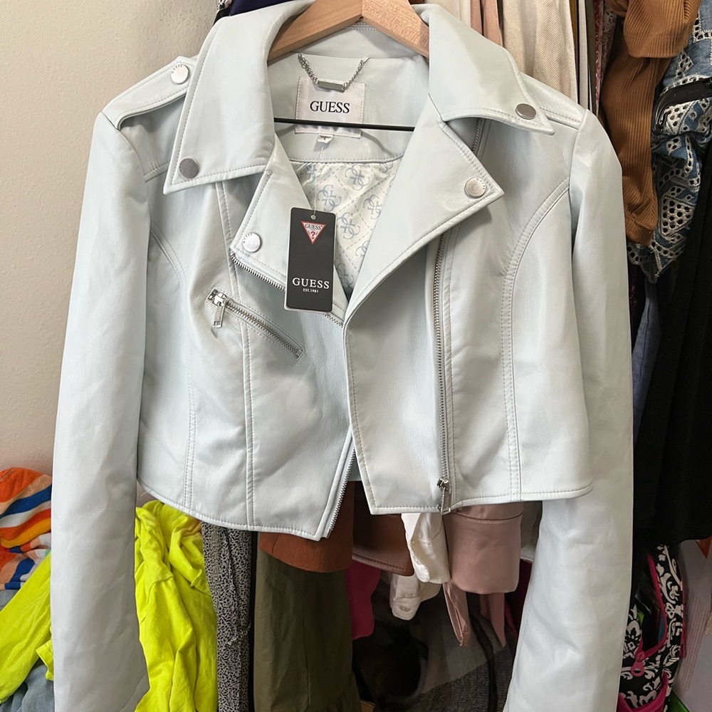 Guess small leather jacket